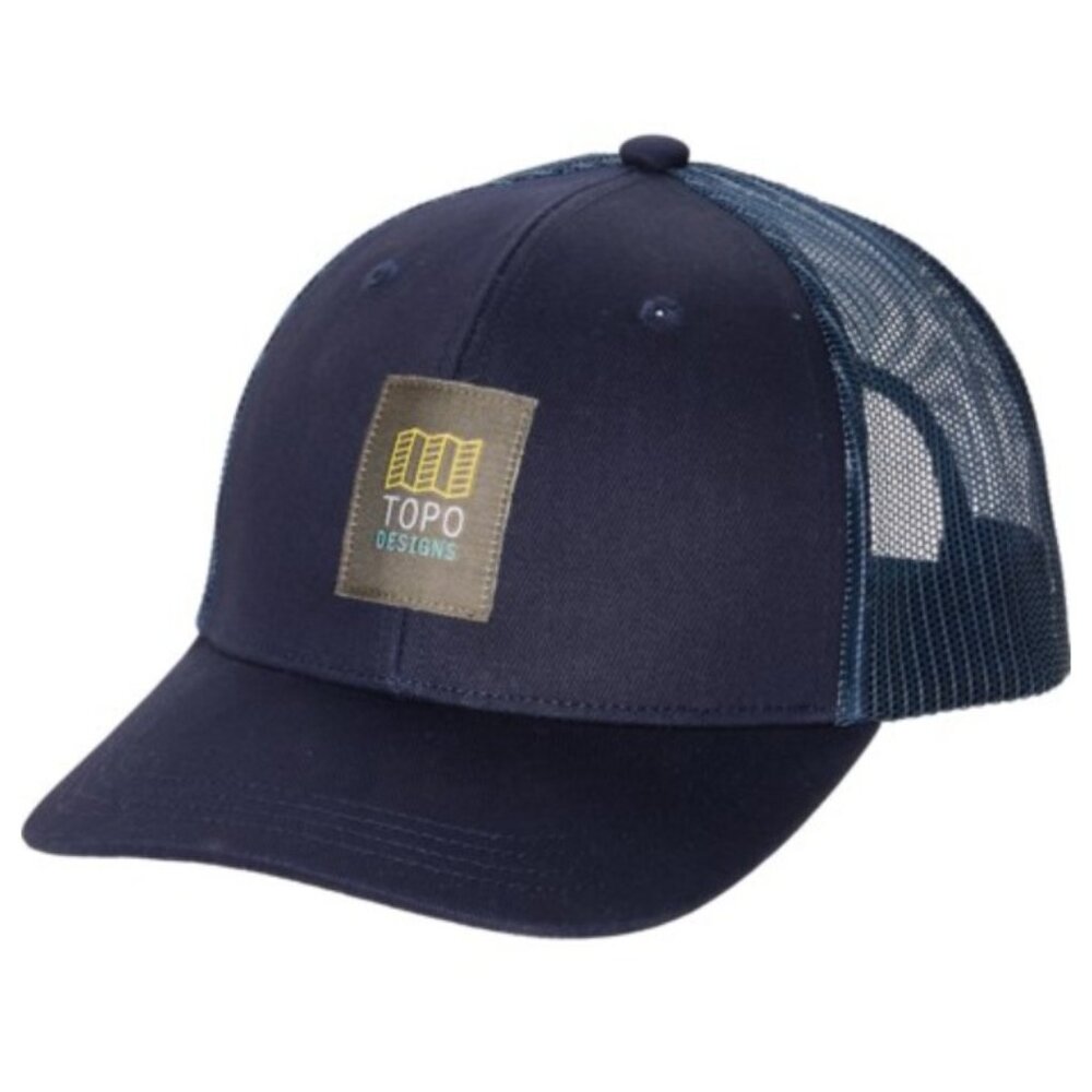 Topo Designs Trucker Hat Snapback Unisex Cotton Poly Blend Navy Gift for Men